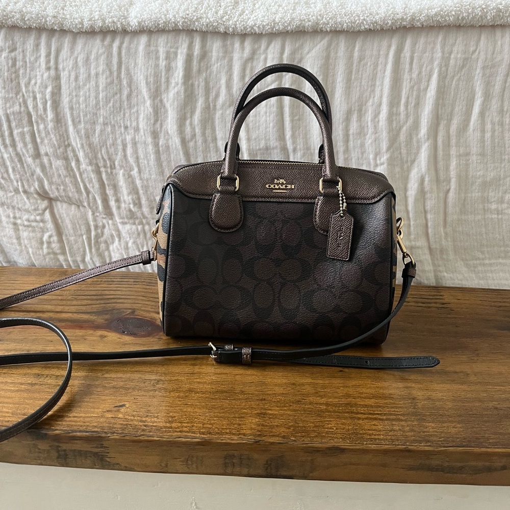Coach leopard crossbody